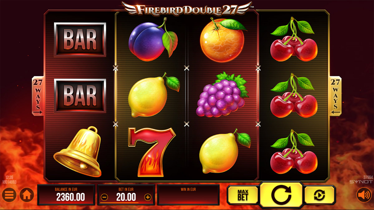 Synot Games' Firebird Double 27 Slot Visual