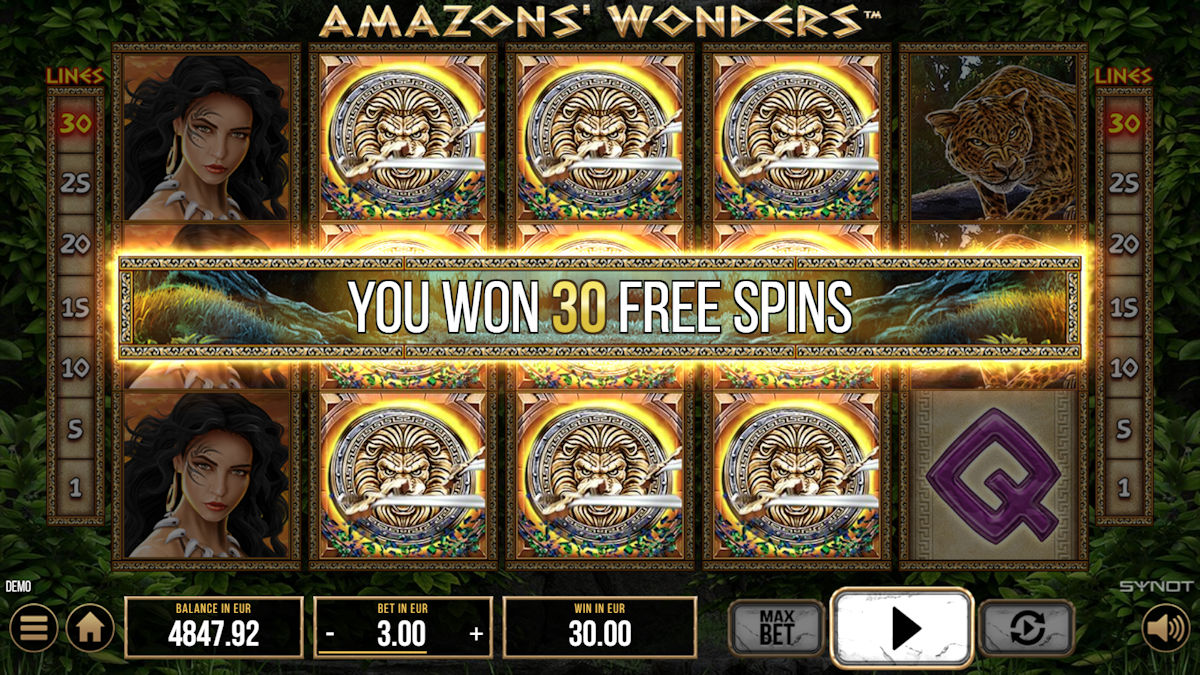 Scatter symbols send you to free spins