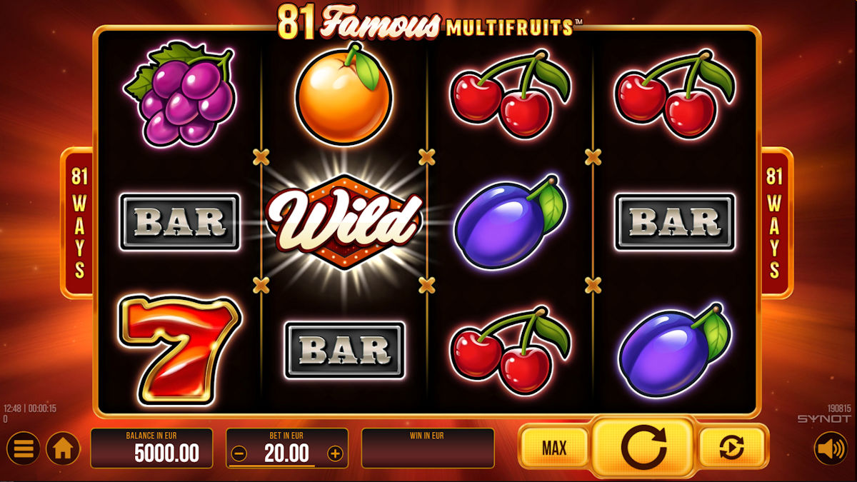 Spun Bar symbol on the slot machine reels